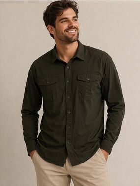 Marc Anthony Wrinkle-Resistant Stretch Button-Down Shirt — Size XXL